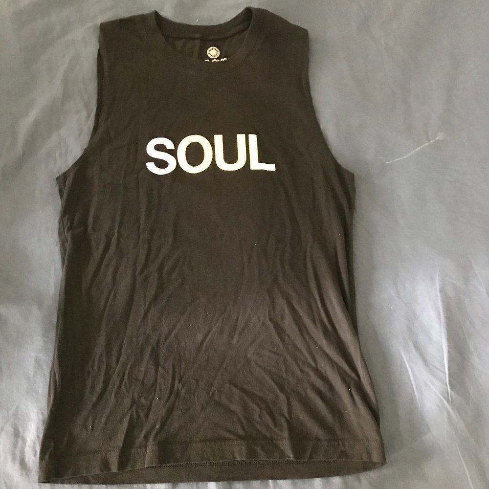 SoulCycle tank with rainbow lettering (unworn)